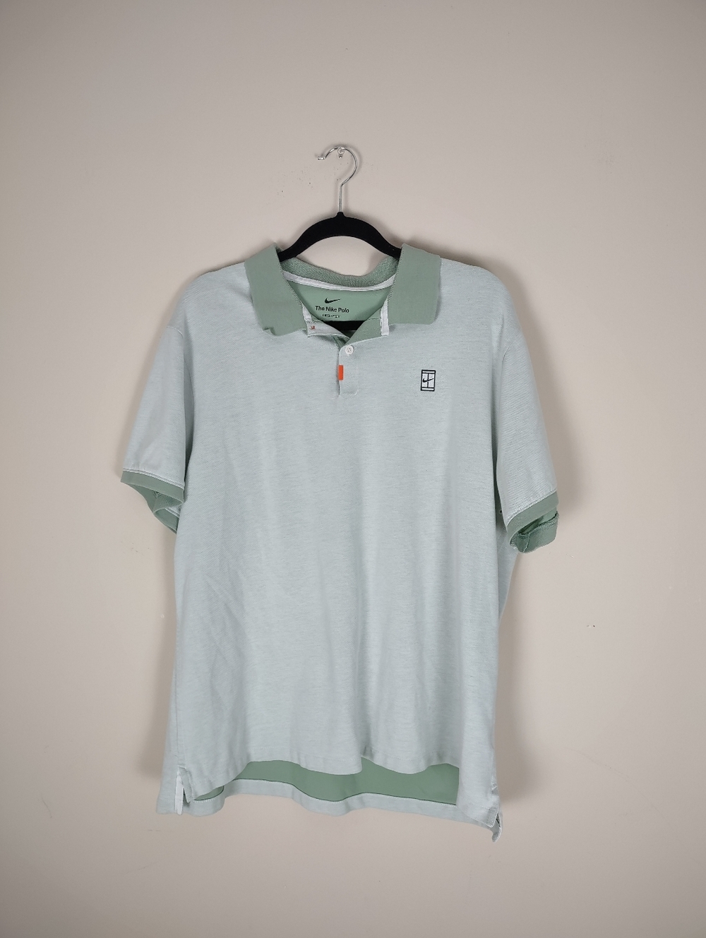 Nike Men's Light Mint Green Polo with Sage Trim